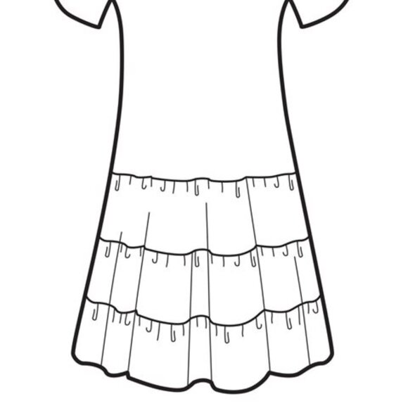 Jams World~Tiered Tropical Floral Wearable Art Hawaiian Hattie LUAU Dress~ sz XS - Picture 11 of 13